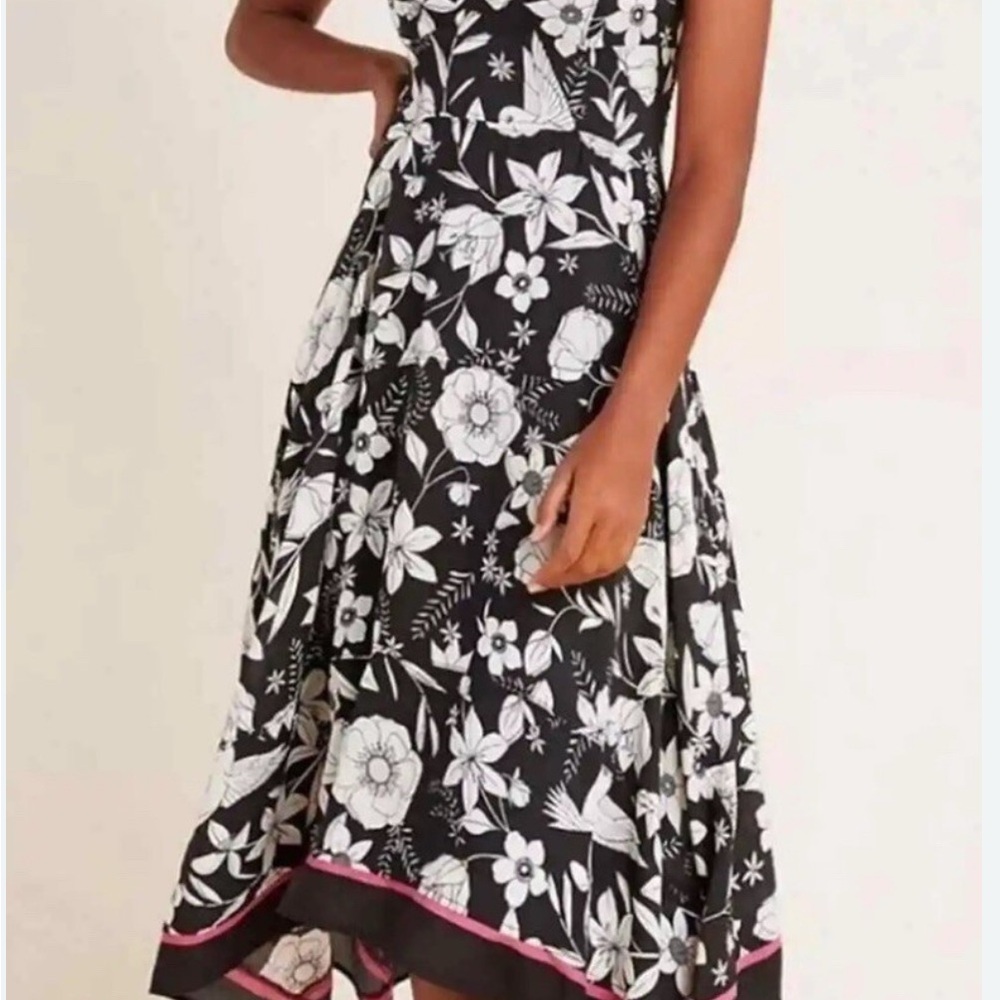 Anthropologie Black and White Asymmetrical Sundress - Picture 9 of 9